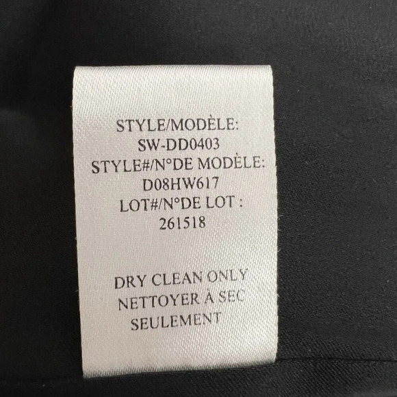 Helmut Lang Draped Twisted Front Cap Sleeve Dress in Black Sheath Dress Size 8 - Picture 11 of 12